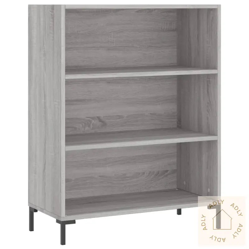 Highboard Grå Sonoma 69,5X32,5X180 Cm Konstruert Tre