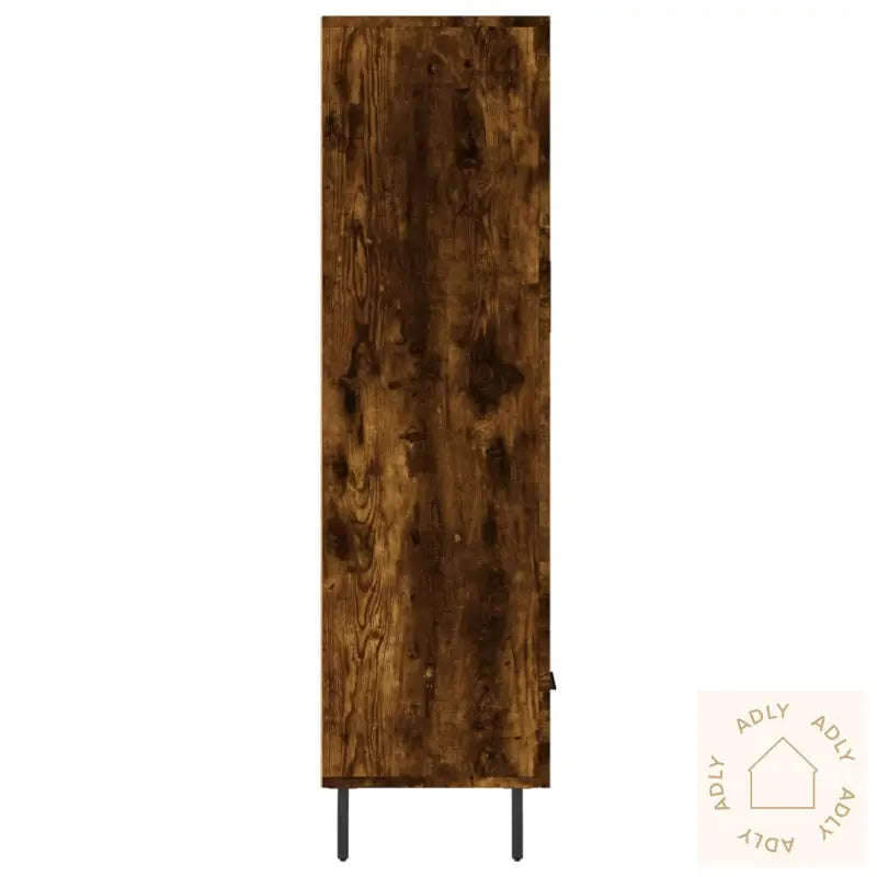 Highboard Røkt Eik 69,5X31X115 Cm Konstruert Tre