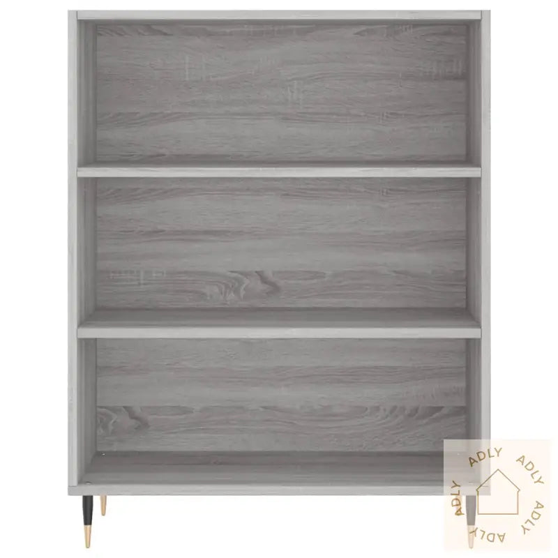 Highboard Grå Sonoma 69,5X32,5X180 Cm Konstruert Tre