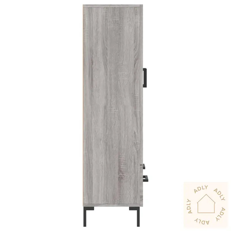 Highboard Grå Sonoma 69,5X31X115 Cm Konstruert Tre