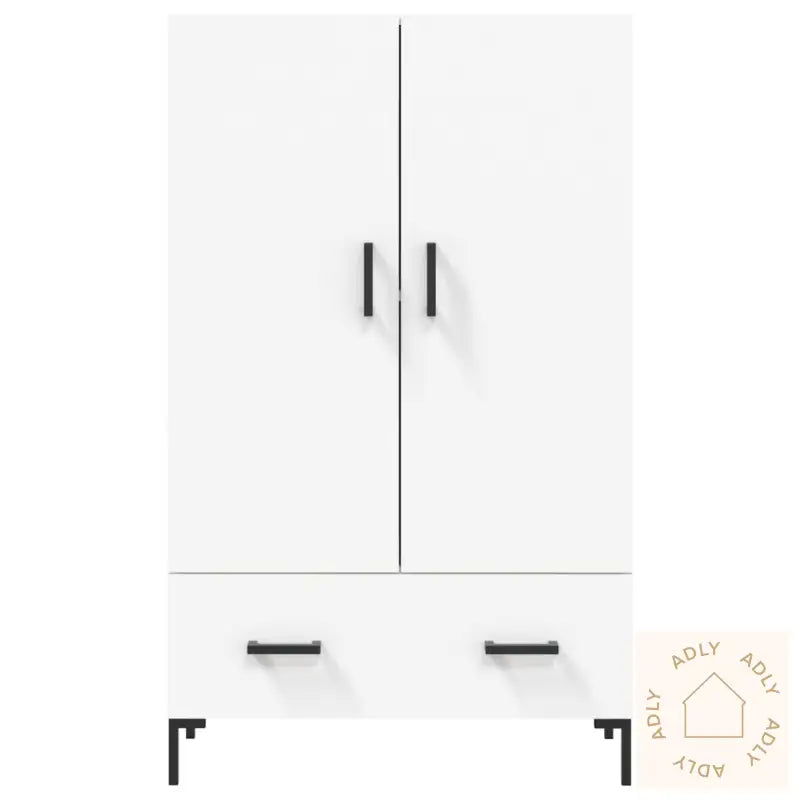 Highboard Hvit 69,5X31X115 Cm Konstruert Tre