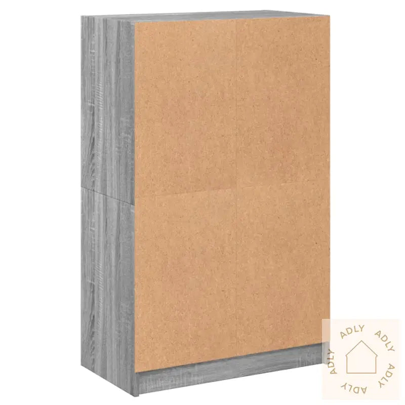 Highboard Med Dører Grå Sonoma 68X37X109 Cm Konstruert Tre