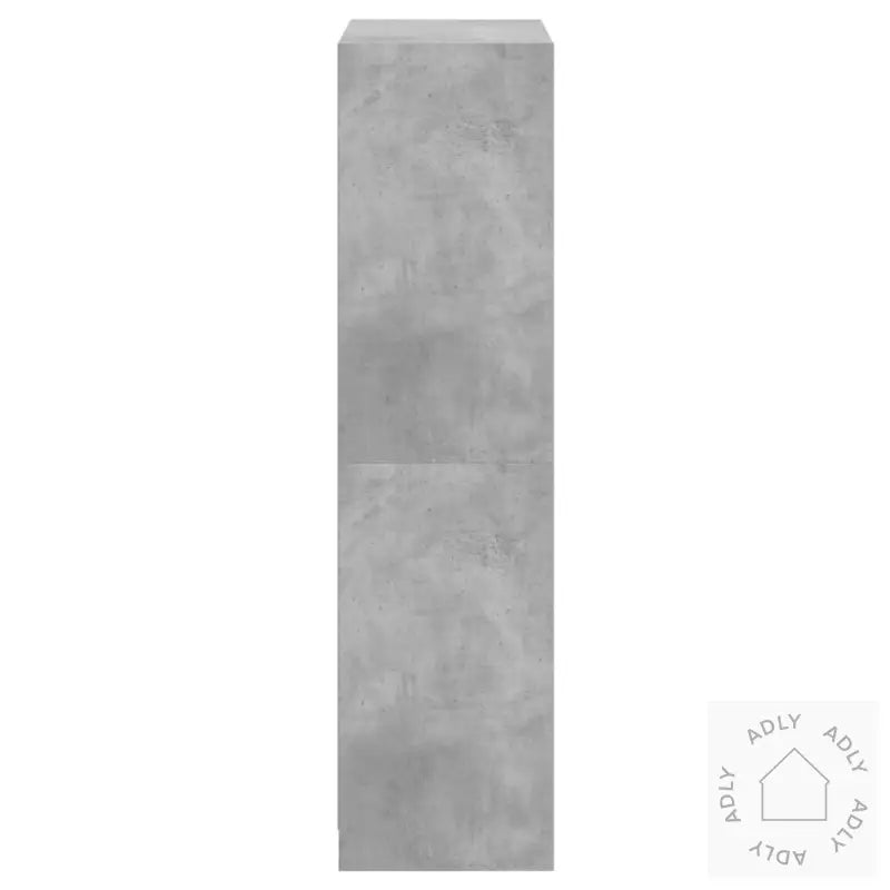 Highboard Med Dører Betonggrå 68X37X142 Cm Konstruert Tre