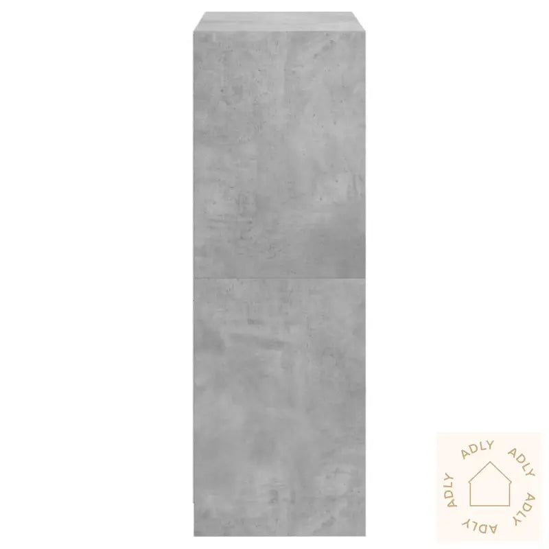 Highboard Med Dører Betonggrå 68X37X109 Cm Konstruert Tre