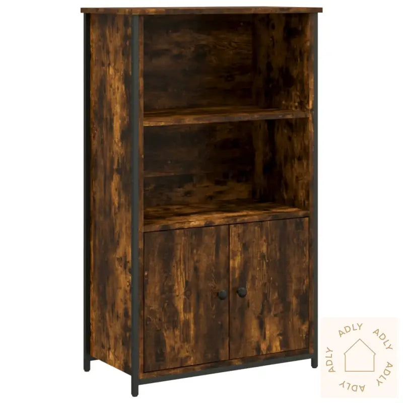 Highboard Røkt Eik 62X32X103,5 Cm Konstruert Tre