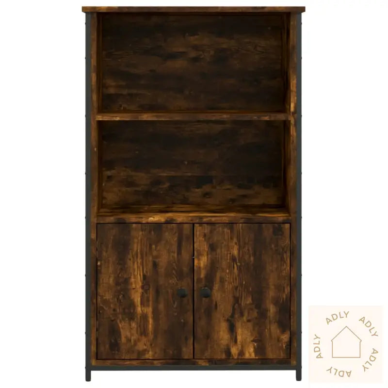 Highboard Røkt Eik 62X32X103,5 Cm Konstruert Tre