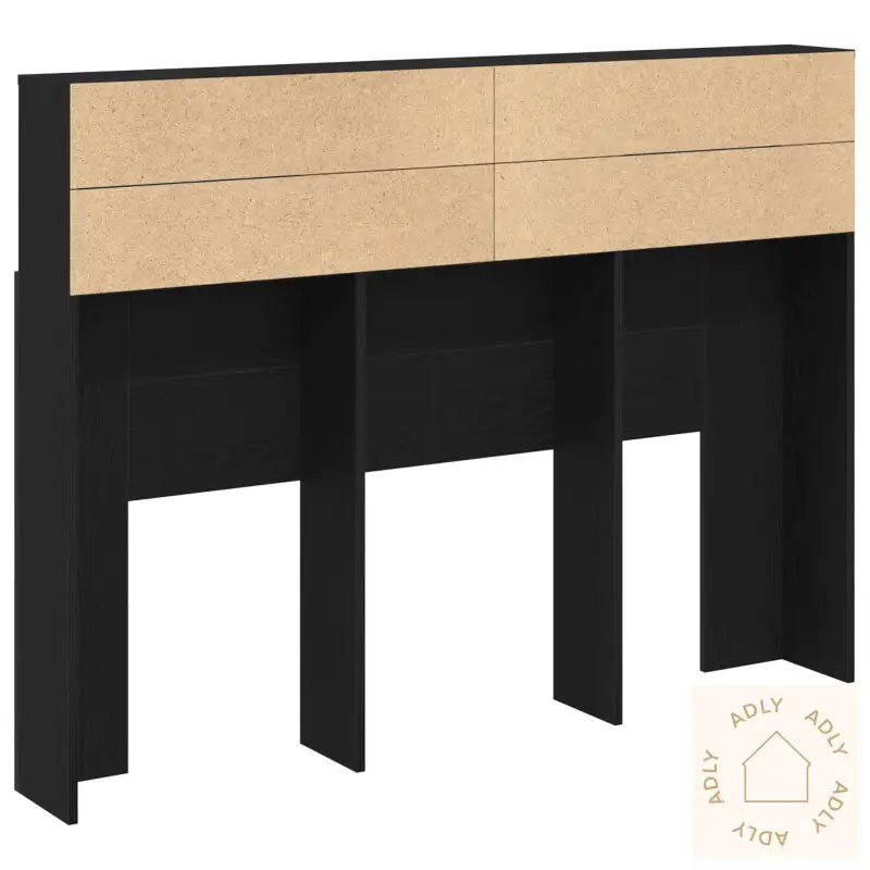 Hodegavlskap - Svart Eik, 140X19X103,5 Cm, Laget Av Konstruert Tre