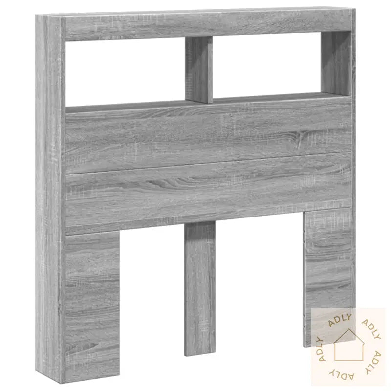 Hodegavl Skap Med Led Grå Sonoma 100X17X102 Cm