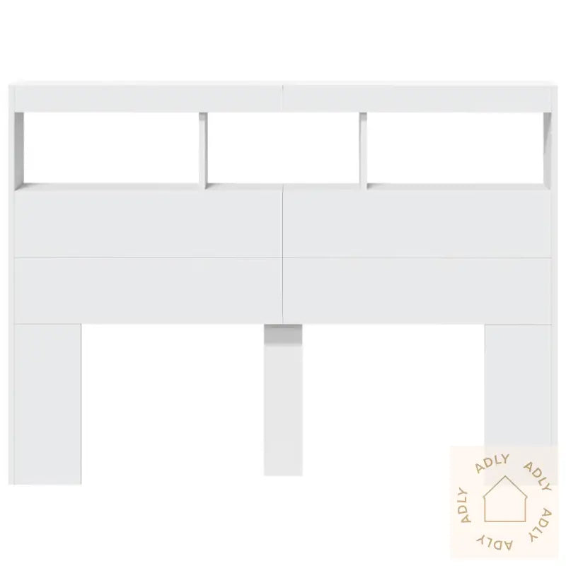 Hodegavl Skap Med Led Hvit 140X17X102 Cm