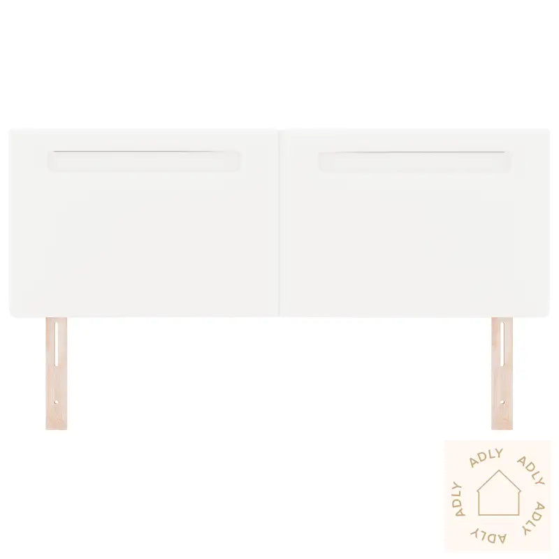 Hodegavl Enkelt Design Ren Hvit 140 Cm Faux Skinn