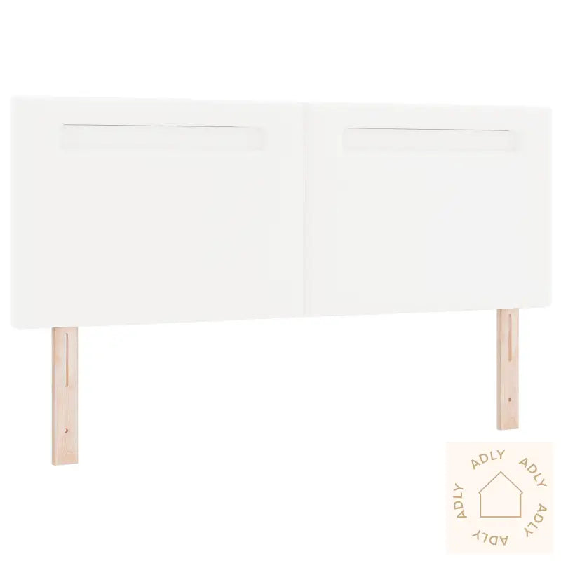 Hodegavl Enkelt Design Ren Hvit 140 Cm Faux Skinn