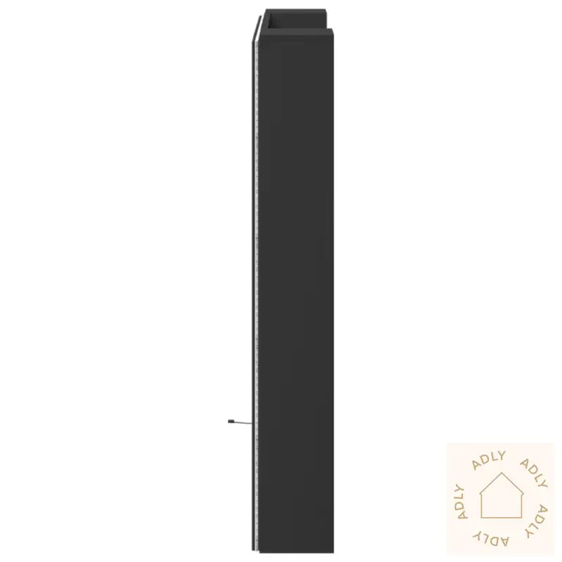 Hodegavl Skap Med Led Svart 100X16,5X103,5 Cm