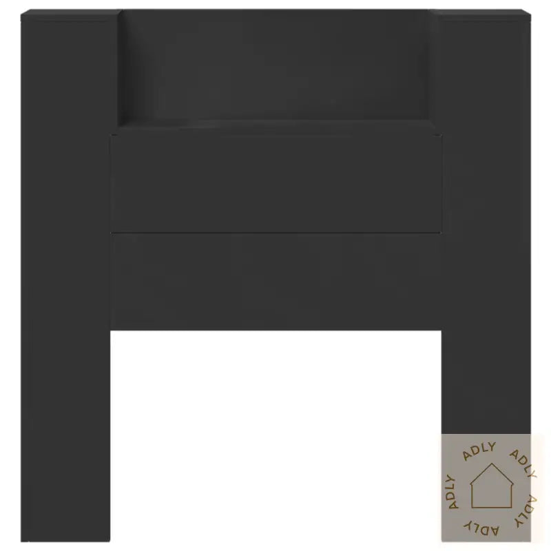 Hodegavl Skap Med Led Svart 100X16,5X103,5 Cm
