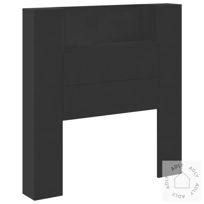 Hodegavl Skap Med Led Svart 100X16,5X103,5 Cm
