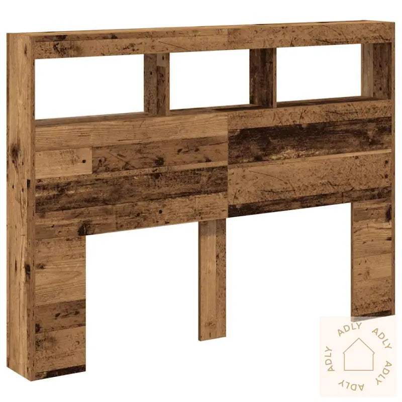 Hodegavl Skap Med Led Gammelt Tre 140X17X102 Cm