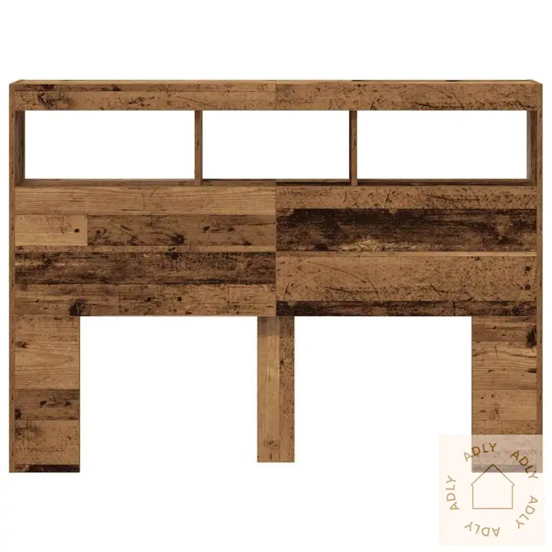 Hodegavl Skap Med Led Gammelt Tre 140X17X102 Cm