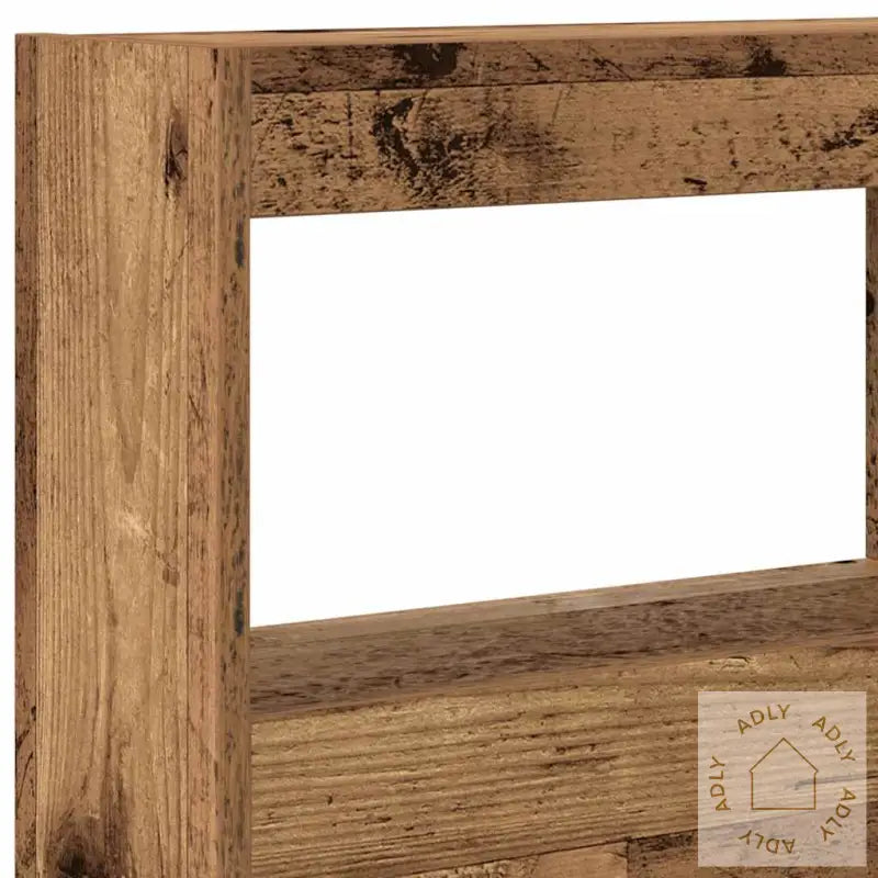 Hodegavl Skap Med Led Gammelt Tre 140X17X102 Cm