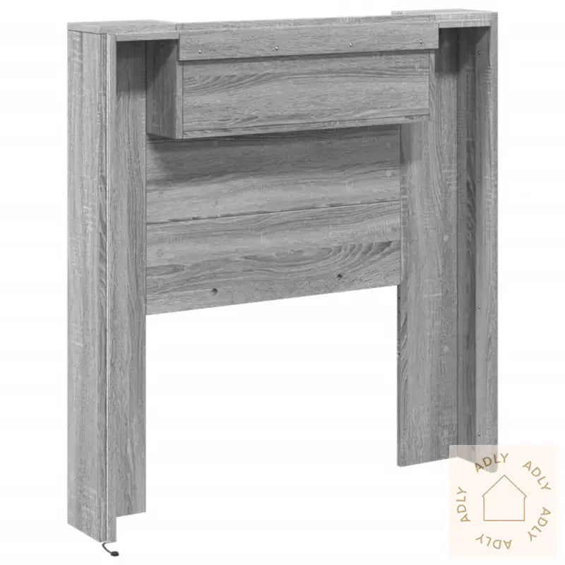 Hodegavl Skap Med Led Grå Sonoma 100X16,5X103,5 Cm