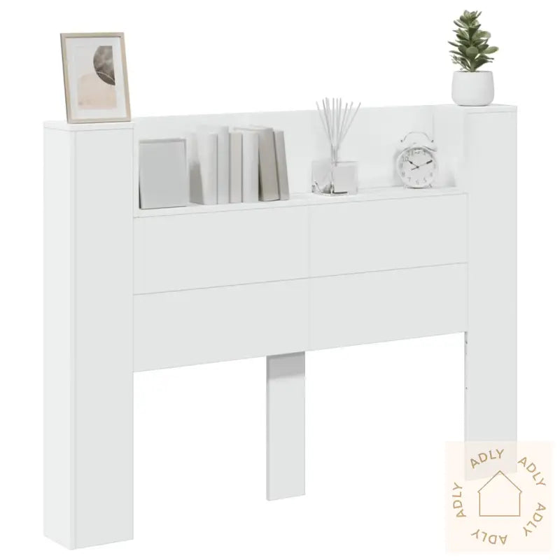Hodegavl Skap Med Led Hvit 140X16,5X103,5 Cm