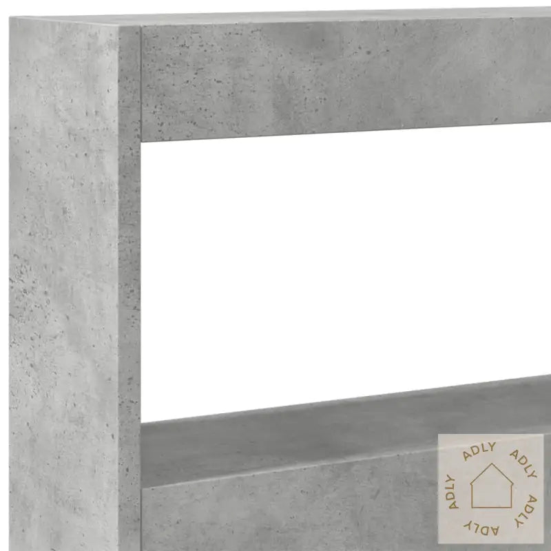 Hodegavl Skap Med Led Betonggrå 180X17X102 Cm