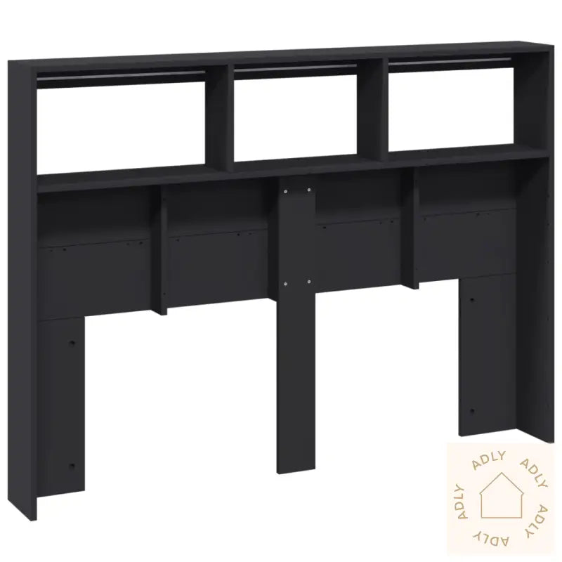 Hodegavl Skap Med Led Svart 140X17X102 Cm