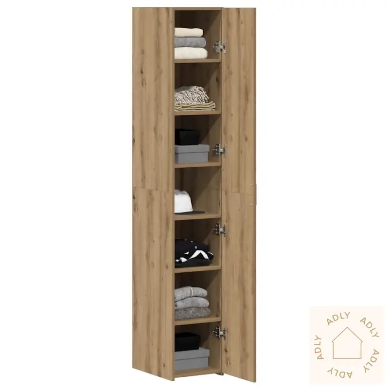 Høyskap Artisan Oak 30X42.5X185 Cm Konstruert Tre