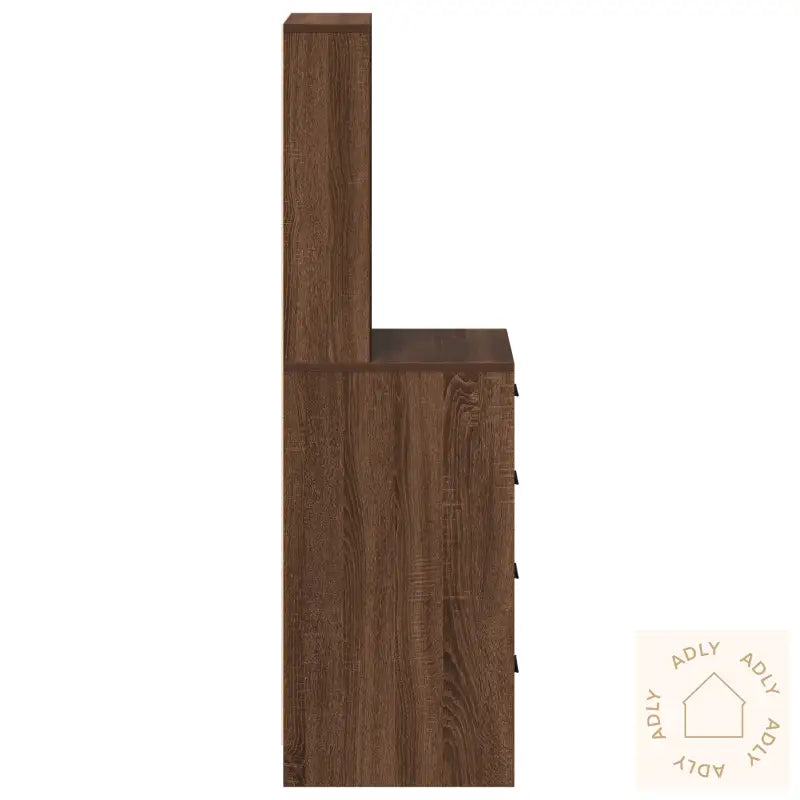 Høyt Skap Brun Eik 40X41X135 Cm Ingeniørtre