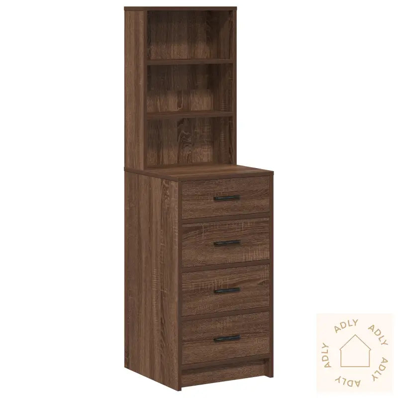 Høyt Skap Brun Eik 40X41X135 Cm Ingeniørtre
