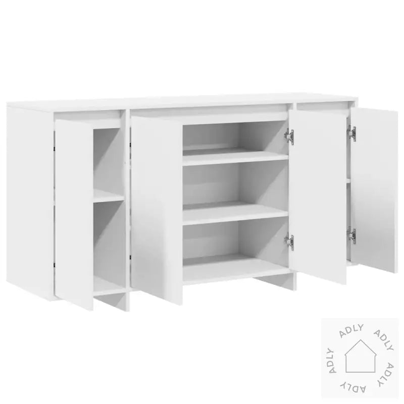 Hvit Sideboard Hvit Tre 135 X 41 X 75 Cm Hvit Sideboard