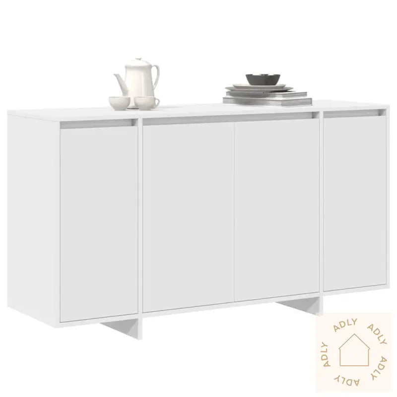 Hvit Sideboard Hvit Tre 135 X 41 X 75 Cm Hvit Sideboard