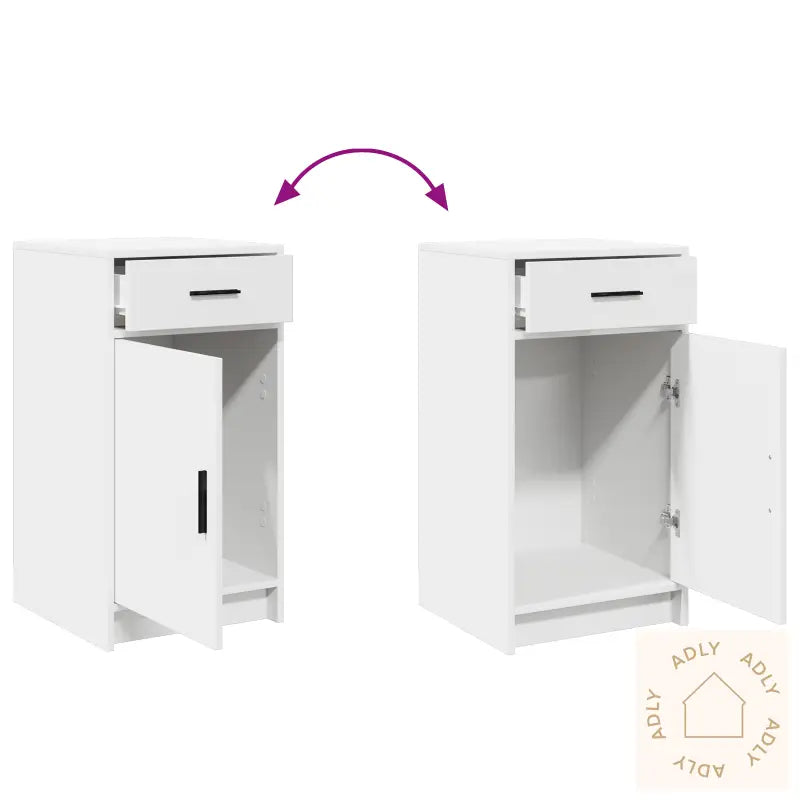 Sideboard Hvit 40X41X75 Cm Konstruert Tre
