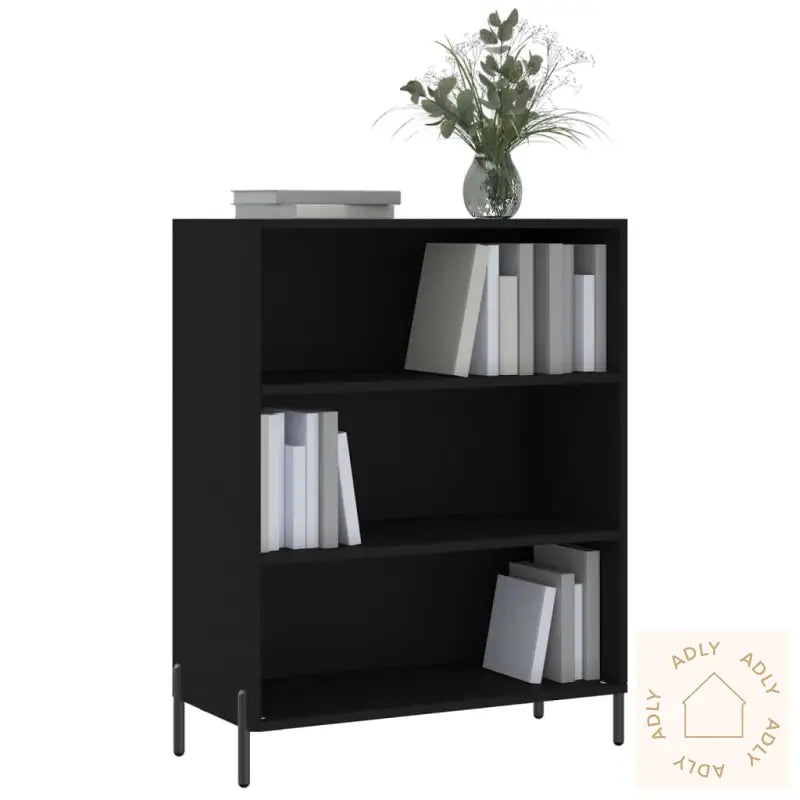 Hylle Svart 69,5X32,5X90 Cm Konstruert Tre