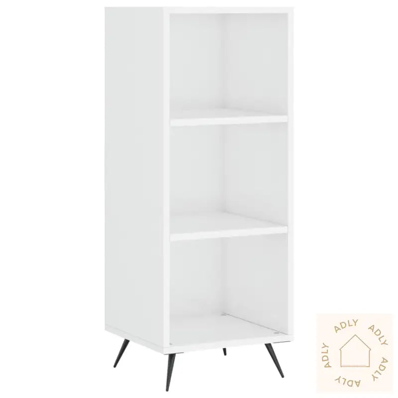Hylle Høyglans Hvit 34,5X32,5X90 Cm Konstruert Tre