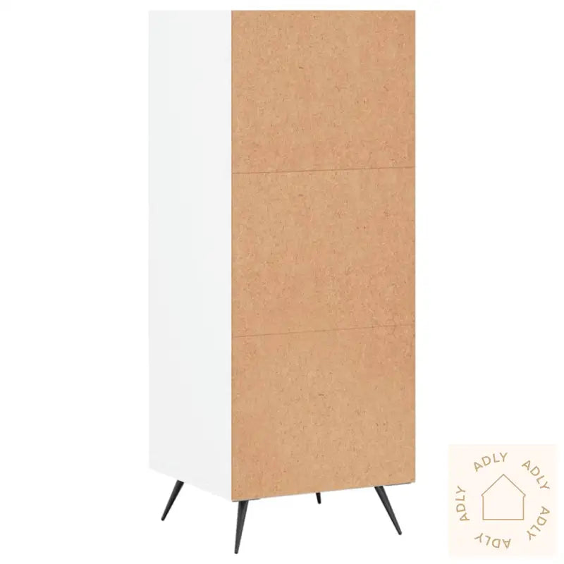 Hylle Hvit 34,5X32,5X90 Cm Konstruert Tre