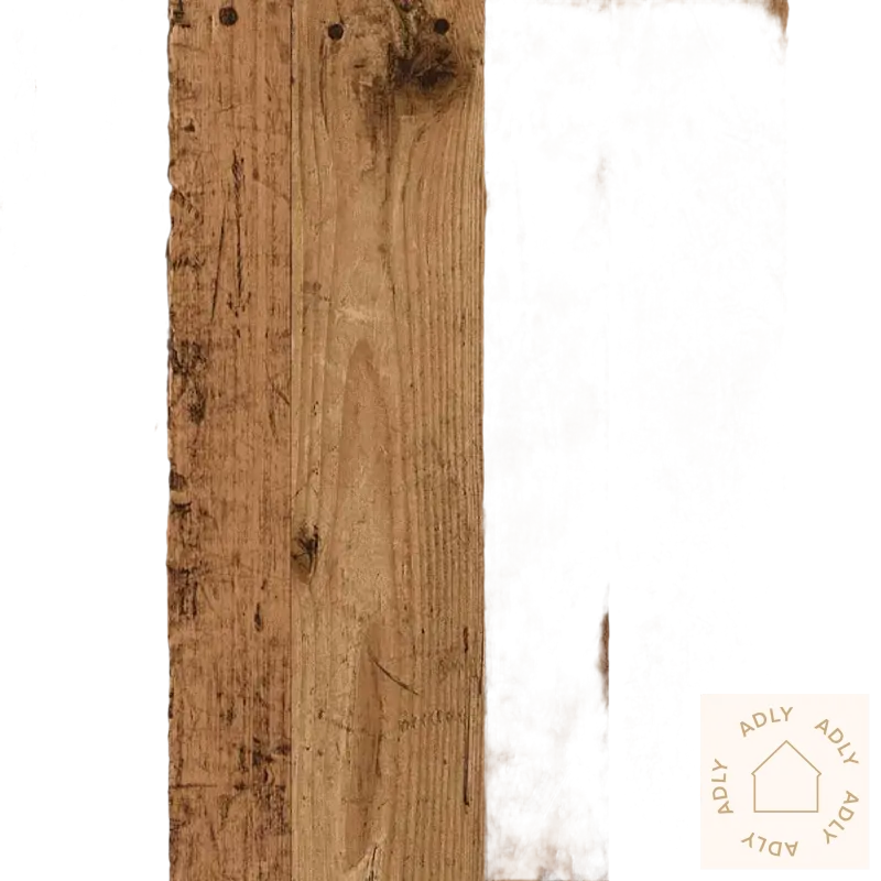 Rustikke treplanker som passer perfekt til moderne kommode for organisert oppbevaring blant hjemmet