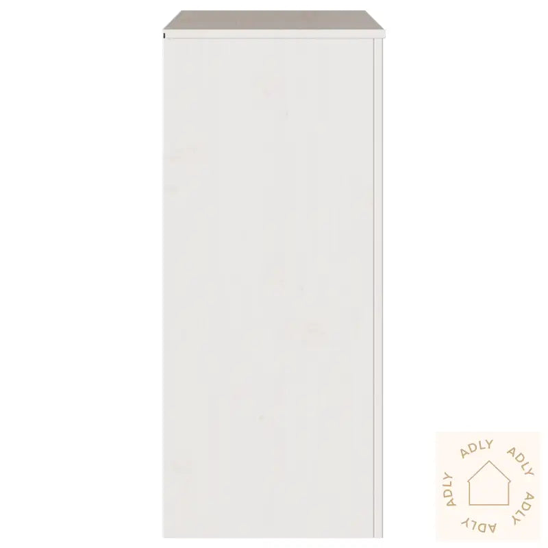 Kommode &quot;Drammen&quot; Hvit 76,5X40X91 Cm Massiv Furu