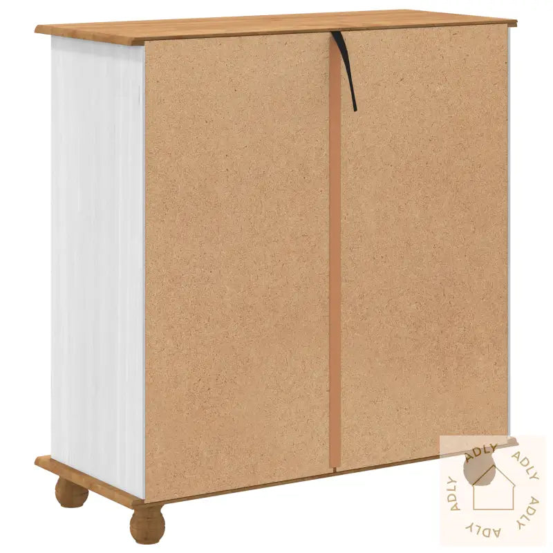 Kommode &quot;Askim&quot; Hvit 91X40X95,5 Cm Solid Tre Furu