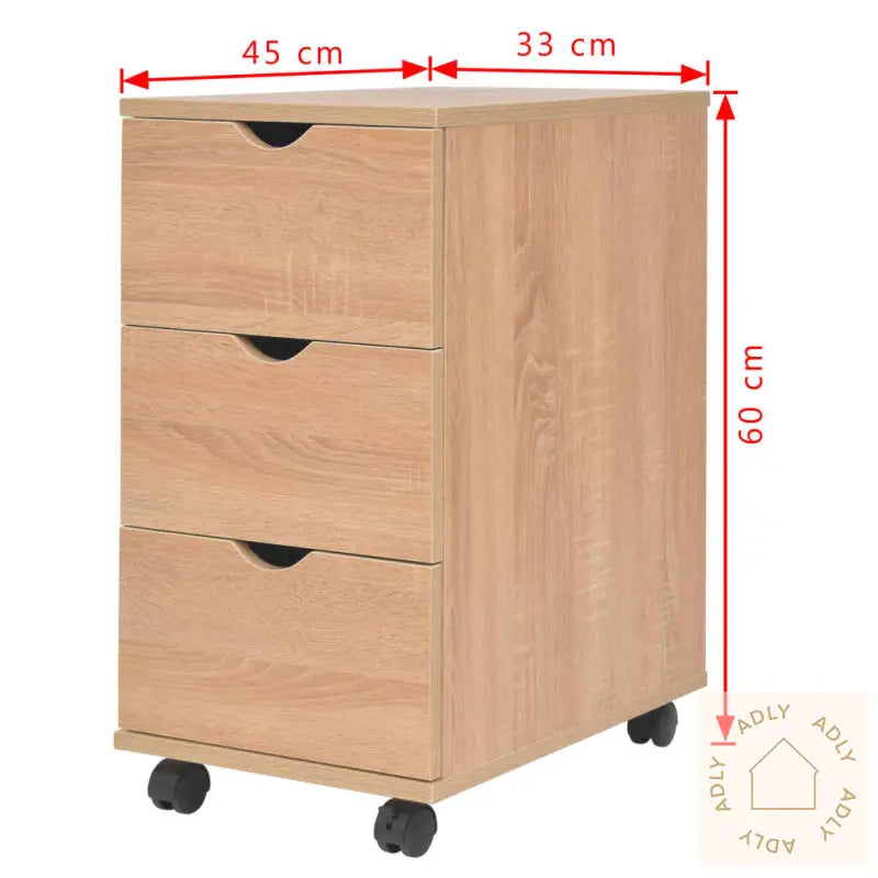 Kommode 33X45X60 Cm Eik