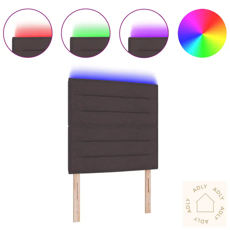 Led Hodegavl Linjedesign Mørk Brun 100 Cm Stoff