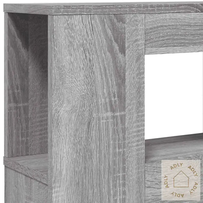 Sengegavl Med Led Grå Sonoma 200X18,5X103,5 Cm Konstruert Tre