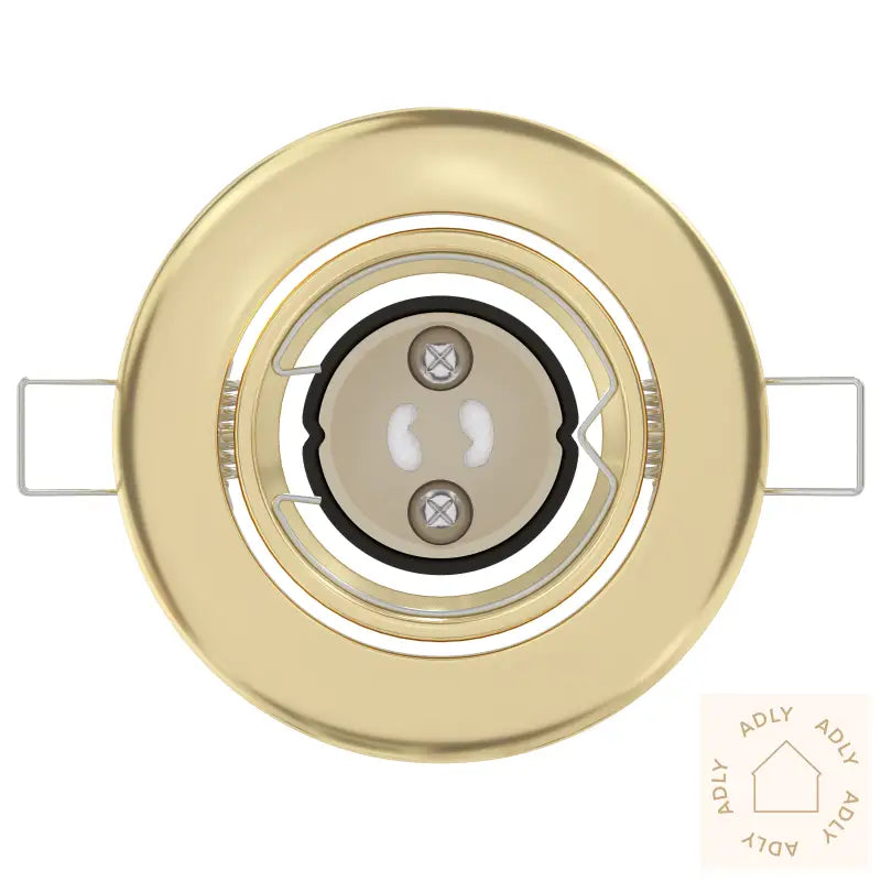 Innfelt Spotlys 6 Stk Runde Gu10 Gull Ø90 Mm Stål