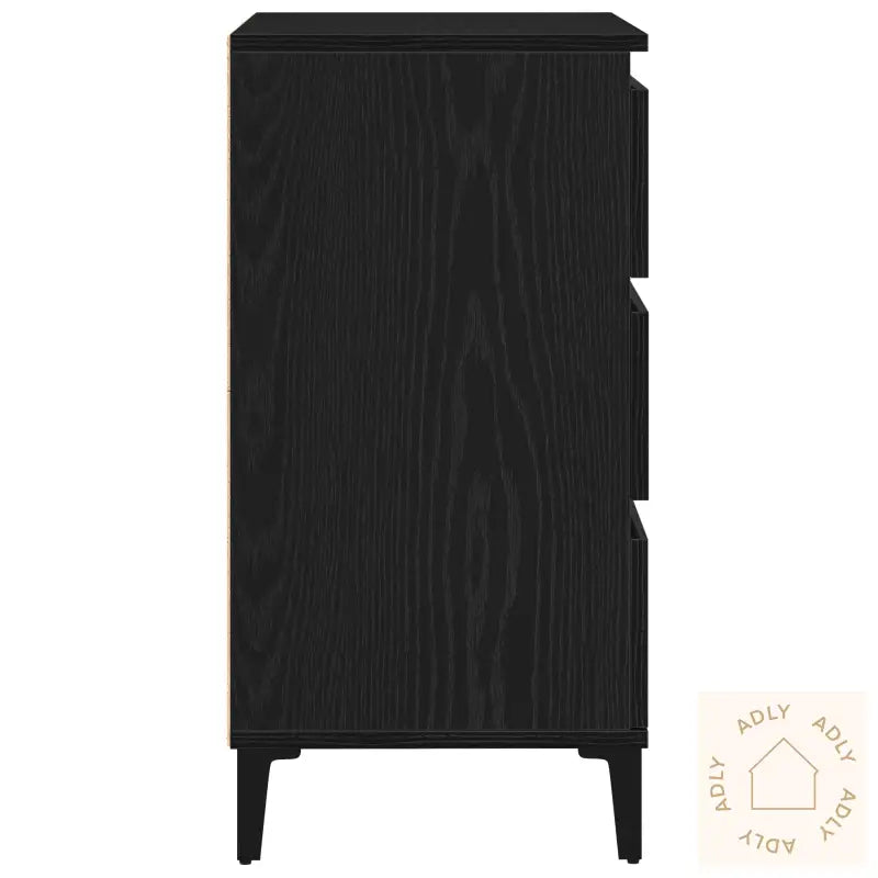Skap Svart Eik 60X35X70 Cm Konstruert Tre