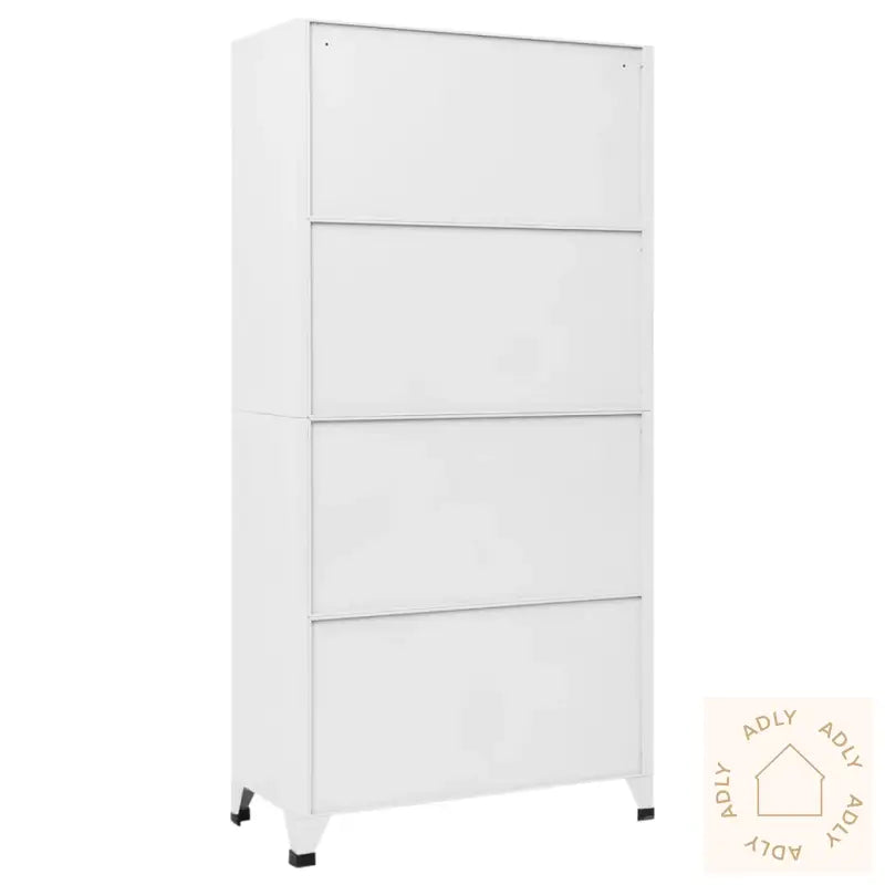 Oppbevaringsskap Hvit 90X40X180 Cm Stål