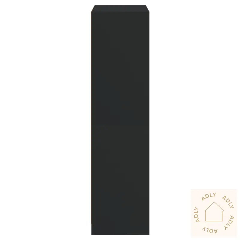Highboard Med Dører Svart 68X37X142 Cm Konstruert Tre