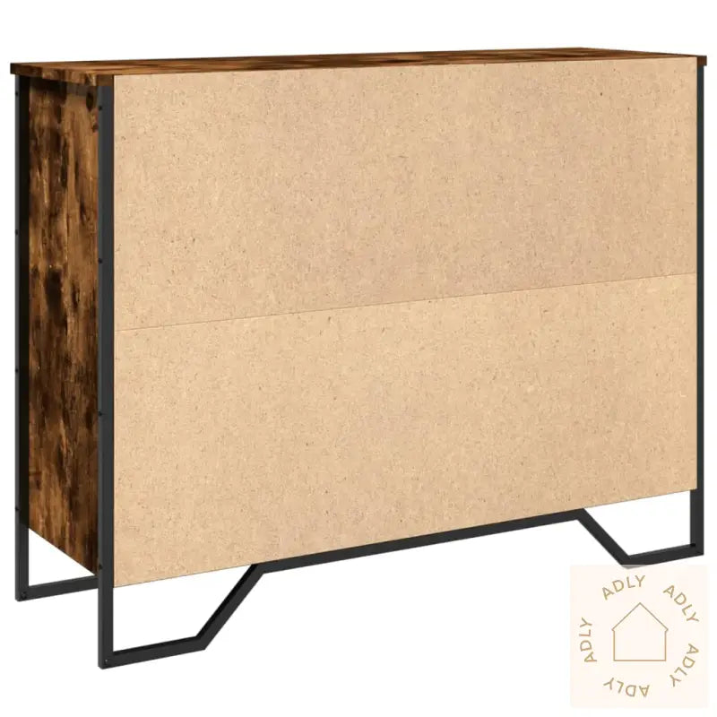 Skjenk Røkt Eik 97X32,5X74,5 Cm Konstruert Tre