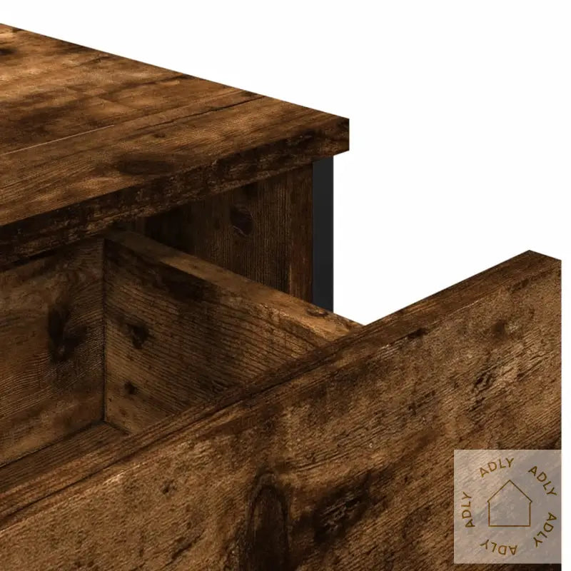 Skjenk Røkt Eik 97X32,5X74,5 Cm Konstruert Tre