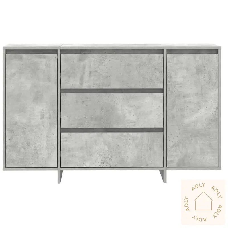 Sideboard Betonggrå 120X41X75 Cm Konstruert Tre