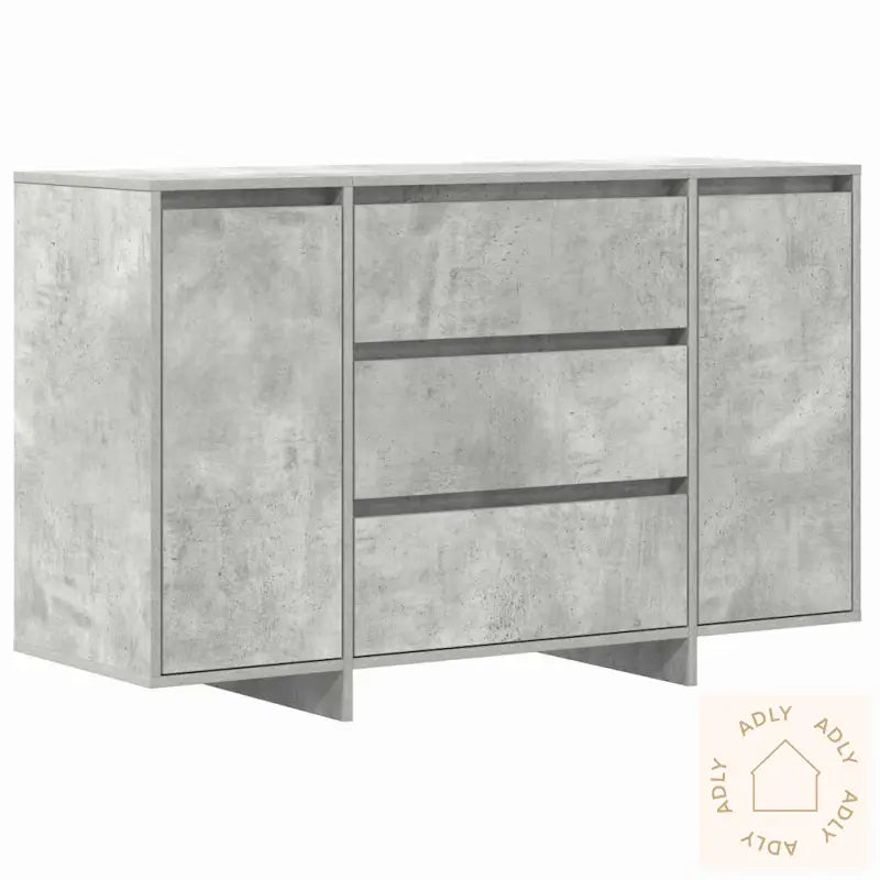 Sideboard Betonggrå 120X41X75 Cm Konstruert Tre