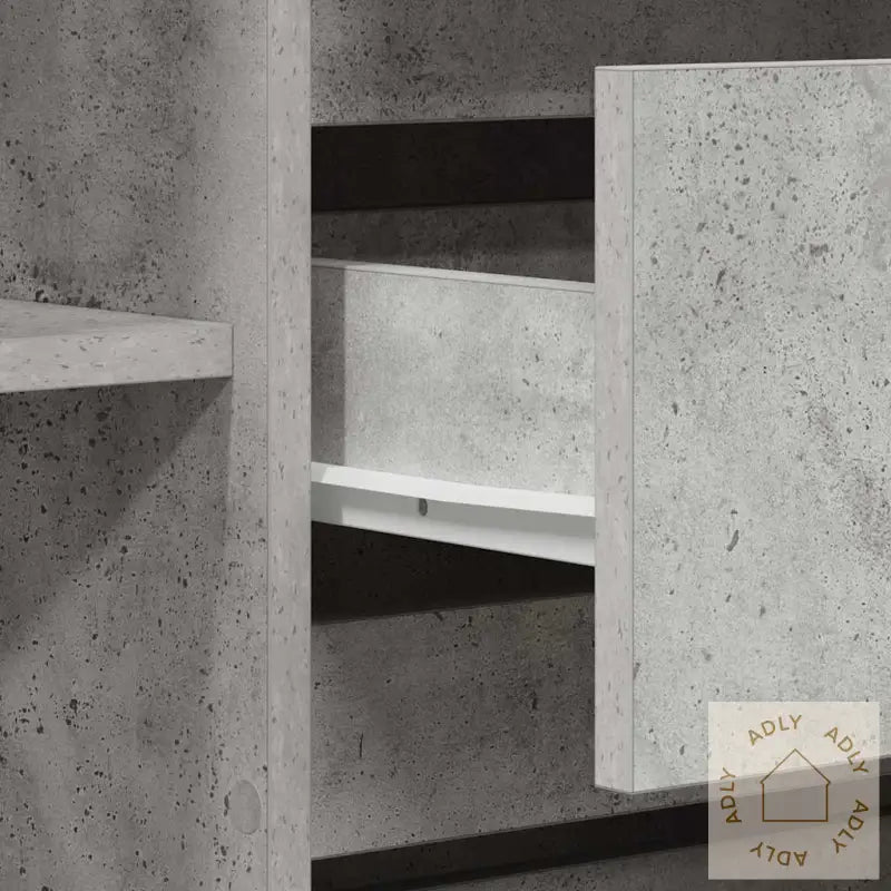Sideboard Betonggrå 120X41X75 Cm Konstruert Tre