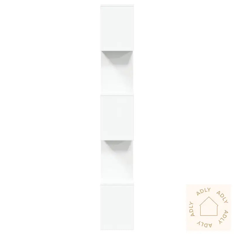 Romdeler Bokhylle 5 Etasjer Hvit 70X24X161 Cm Konstruert Tre